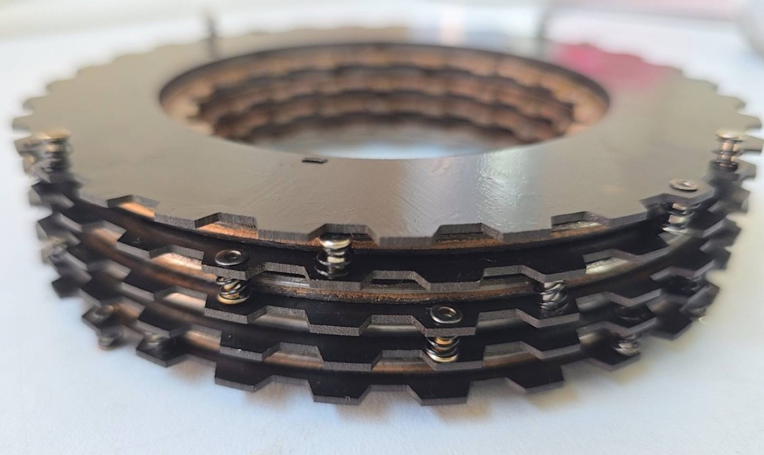 Heidelberg MO-V, SM72-V, GTO-V Motor Brake set/ 9 Pads, OD 130mm. ID 70mm.
