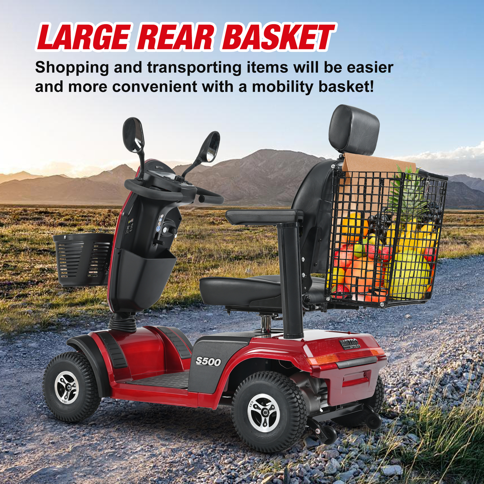 4 Wheel Mobility Scooter 800W All Terrain Electric Scooter Swivel Seat Headlight