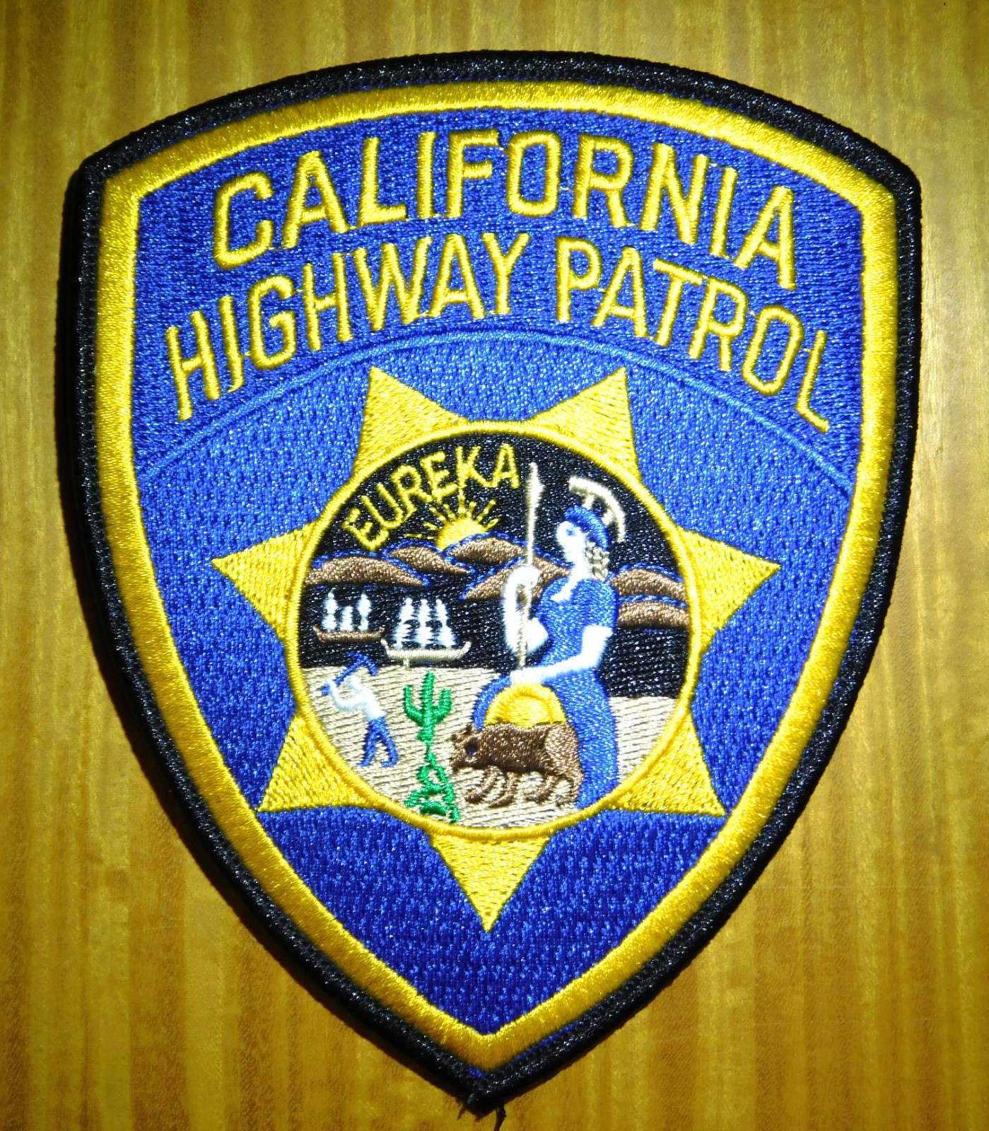 GEMSCO NOS Vintage Collectible Patch POLICE HIGHWAY PATROL CA Original 1990 MINT