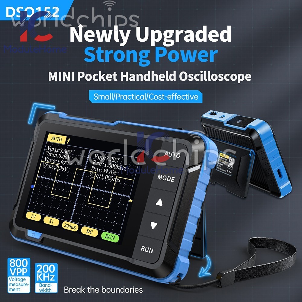 FNIRSI DSO152 DSO153 Small Oscilloscope Type-C Portable Digital Oscilloscope