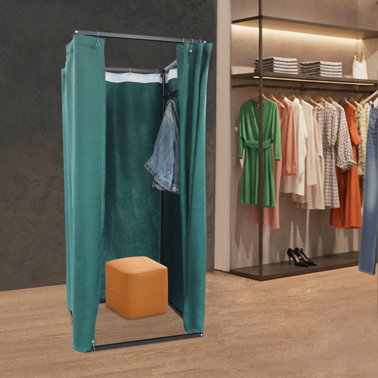 Clothing Store Fitting Room, Freestanding Temporary Privacy Protection Room