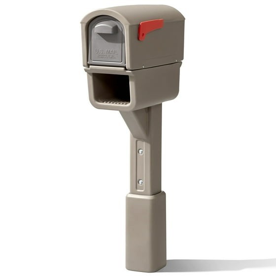 Step2 MailMaster Express Plus Plastic Mailbox Mocha Finish