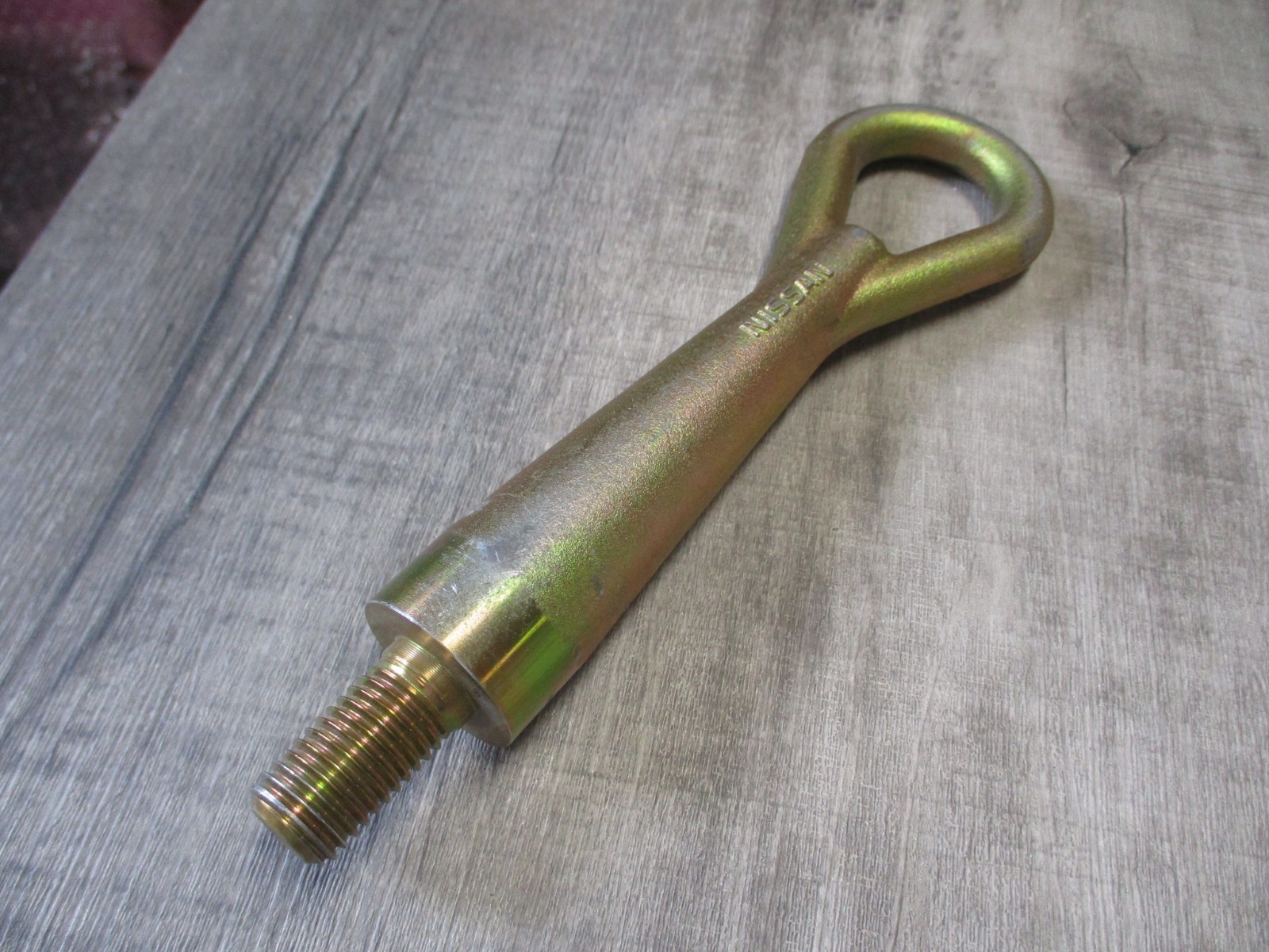 2003-2008 INFINITI FX35 FX45 FX Tow Hook Eye Towing Tool Gold Tone OEM Used Good