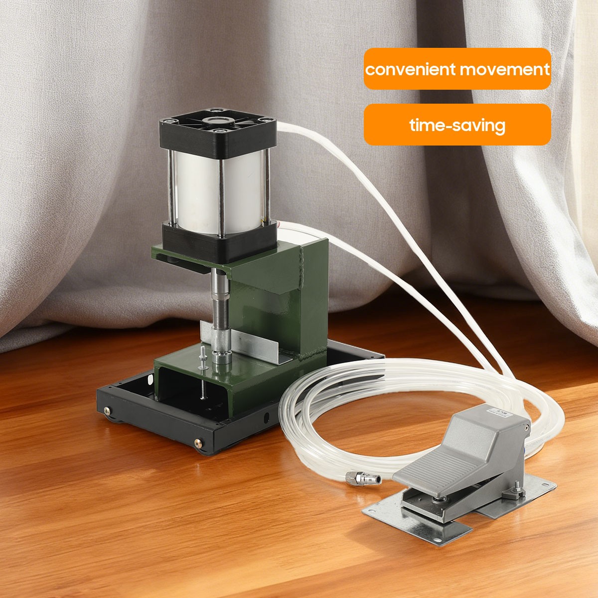 Pneumatic Eyelet Grommet Press Machine Buckle Punching Machine With Foot Switch