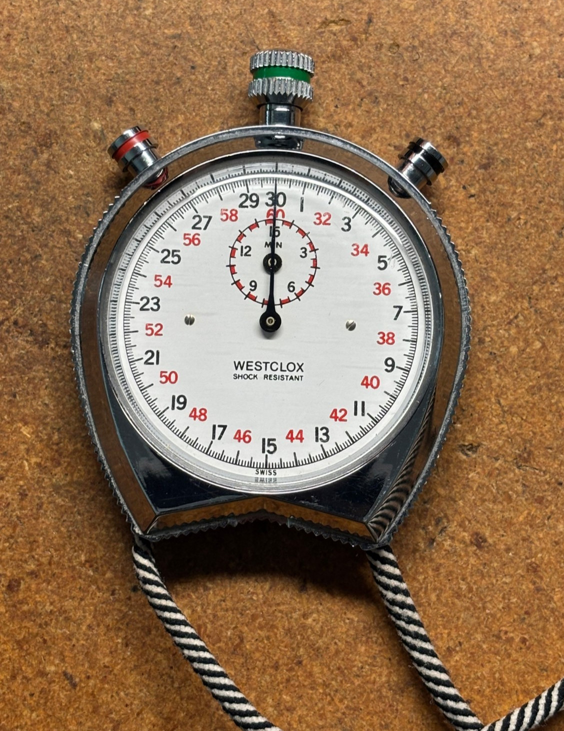 WESTCLOX "THE OFFICIAL" 1/10 Second STOP WATCH Track Field SPORTS Works SEE VID