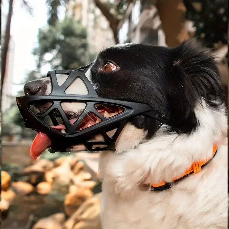 1PC Adjustable, Breathable Anti-bite Dog Muzzle - Prevents Barking and Chewing W