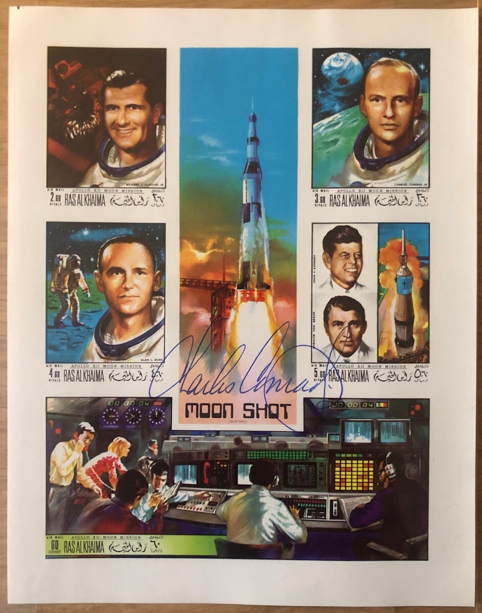 CHARLES CONRAD - Orig. Autograph, NASA, signed, Apollo 12