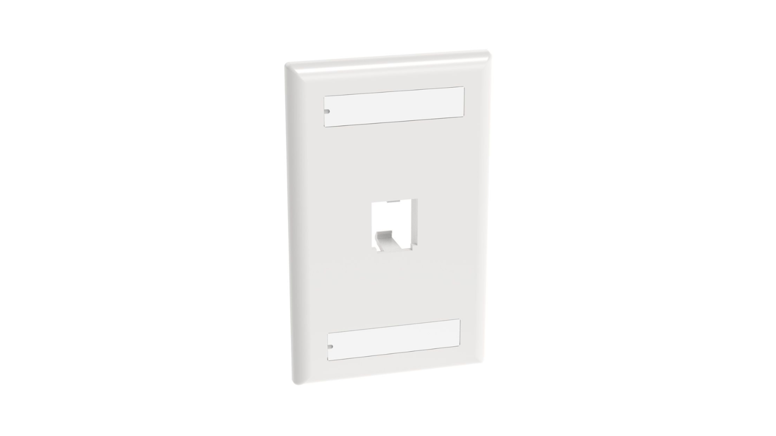 Panduit Mini-Com®, Classic, Faceplate, 1 port, White CFPL1WHY