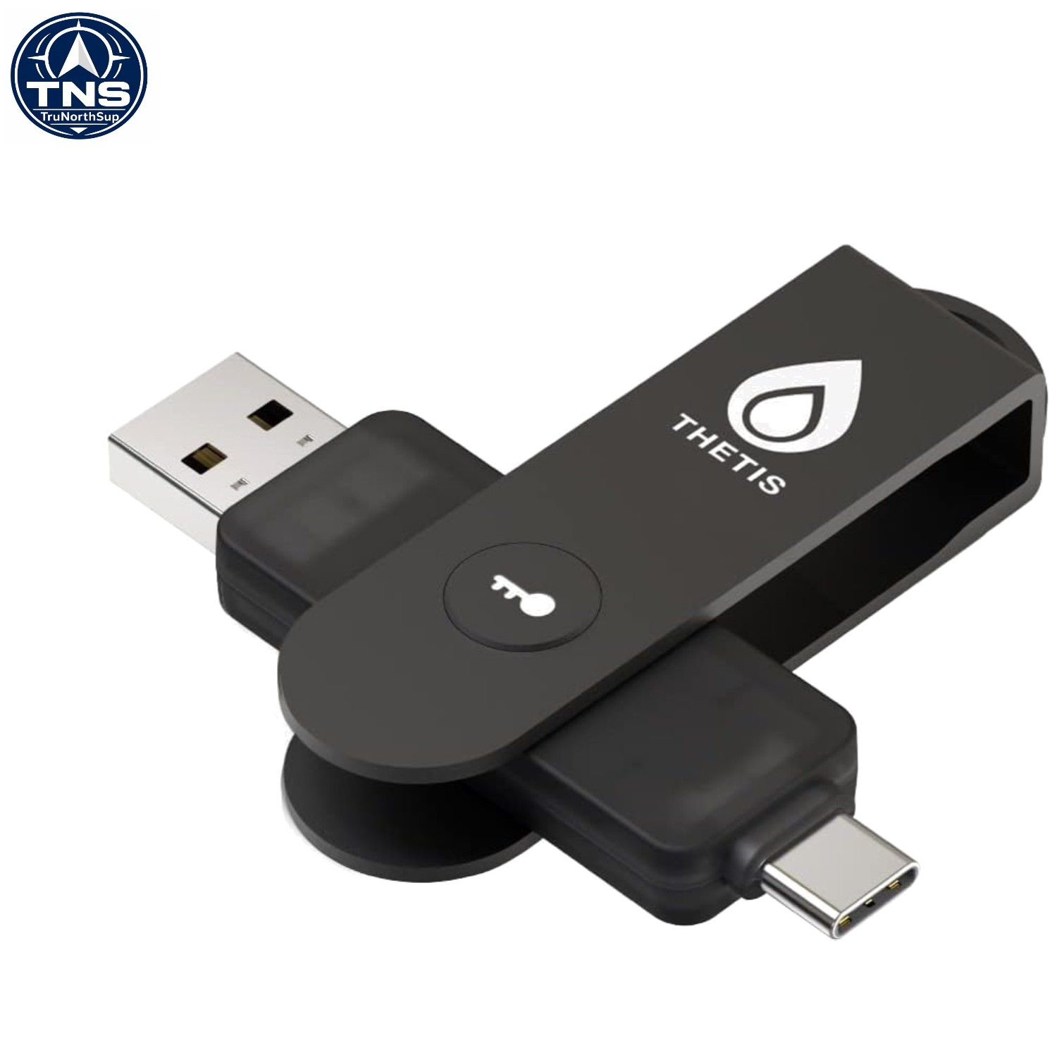 Pro FIDO2 Security Key NFC USB-A USB-C Dual Ports Two Factor Authentication f...