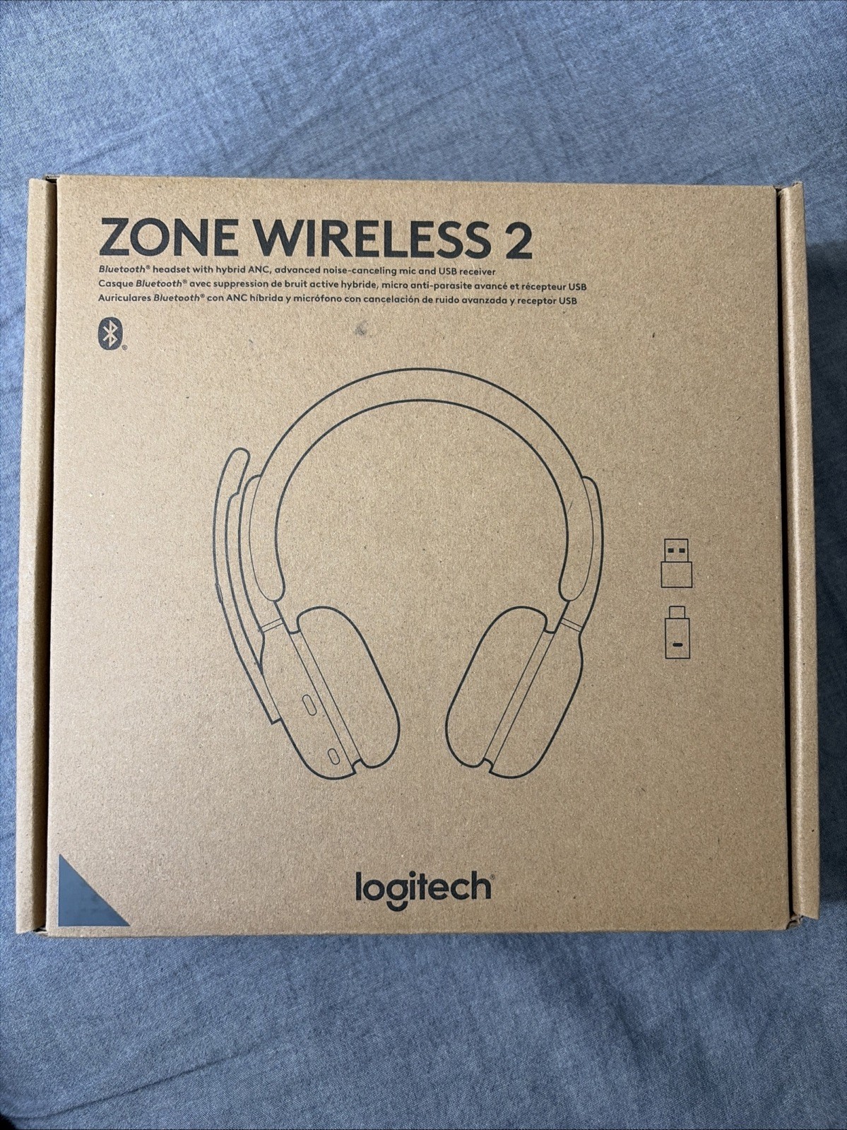 Logitech Zone Wireless 2 - ANC Headset Microsoft Teams Certified With Dongle