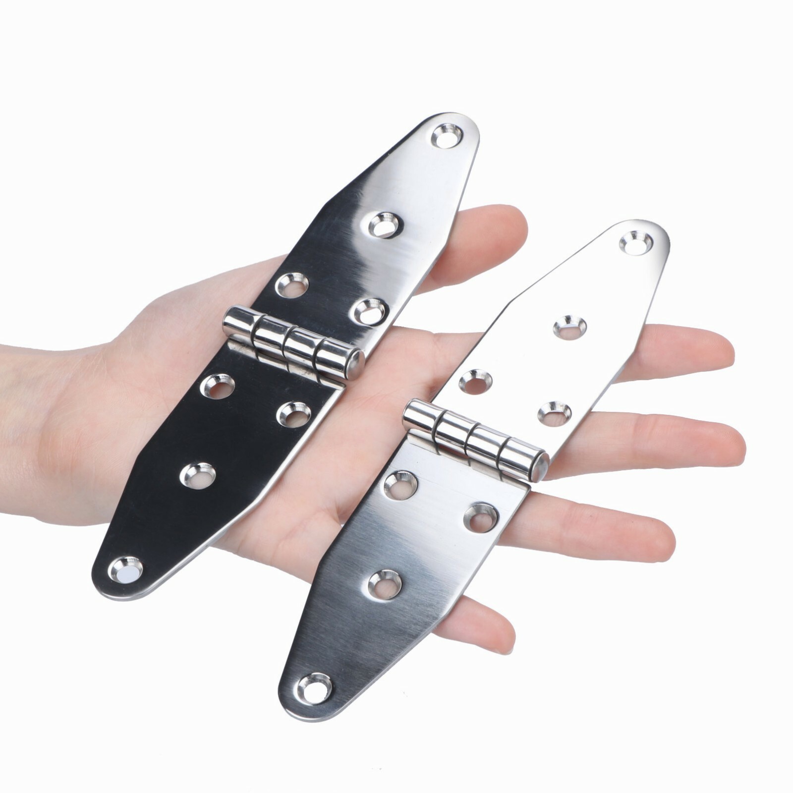 2X Marine Stainless Steel Polished Door Hinges Heavy Duty Door Hardware