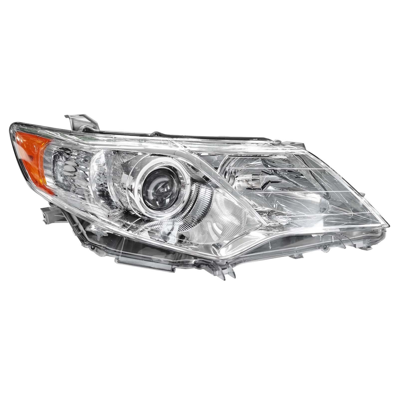 For 2012-2014 12 Toyota Camry Left+Right Headlights Assembly Projector Chrome