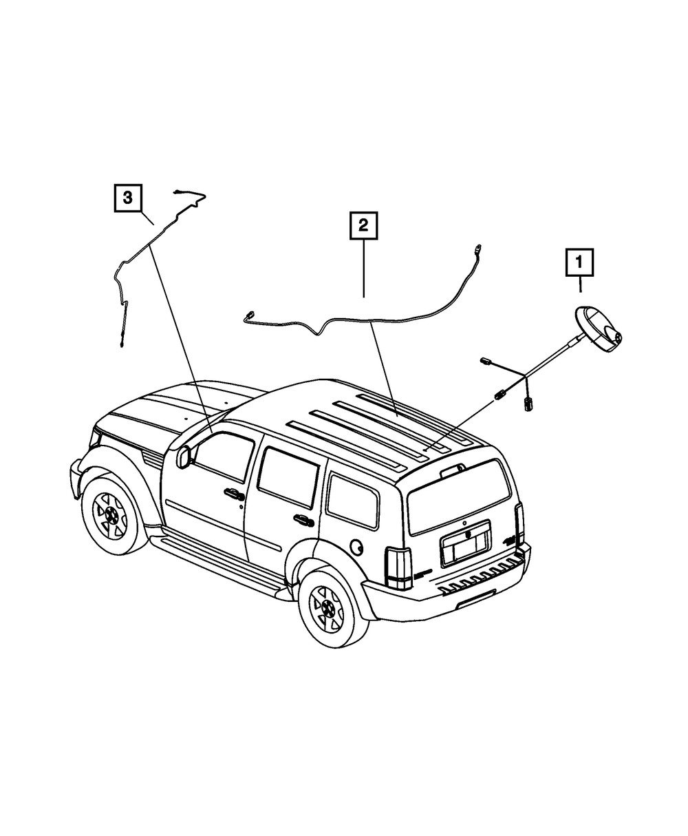 Genuine Mopar Satellite Radio Cable 56040837AD