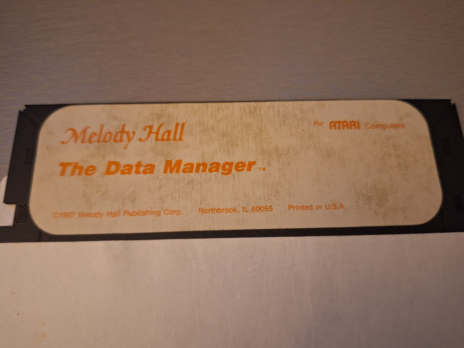 The Data Manager: Atari & Commodore 64 Vintage 1987 Melody Hall Publishing 5-1/4