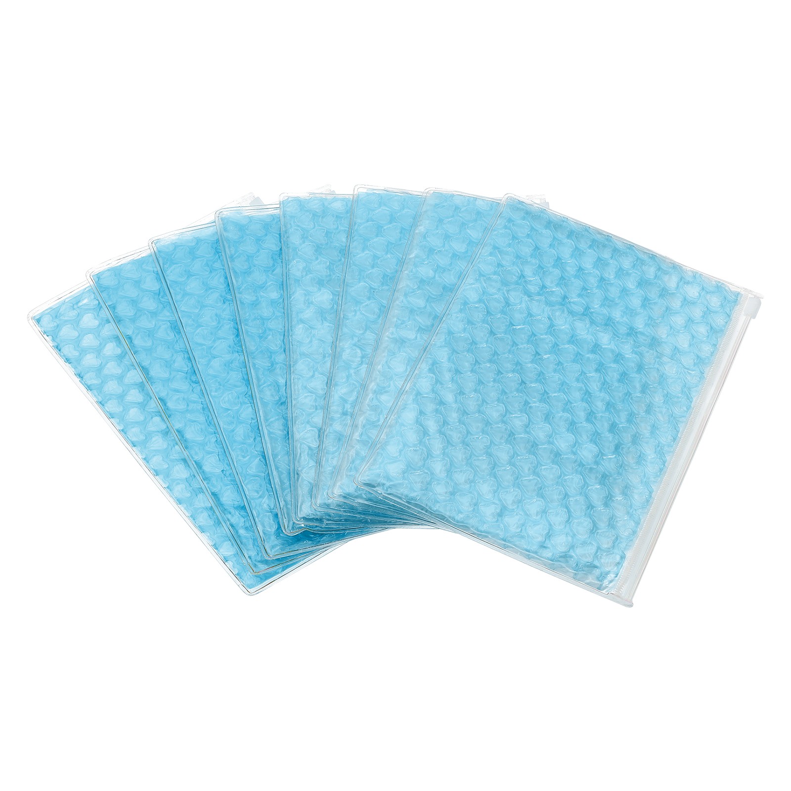 8pcs 6 x 9 Inch Bubble Bags Bubble Wrapping Pouches Zipper Packing Sky Blue