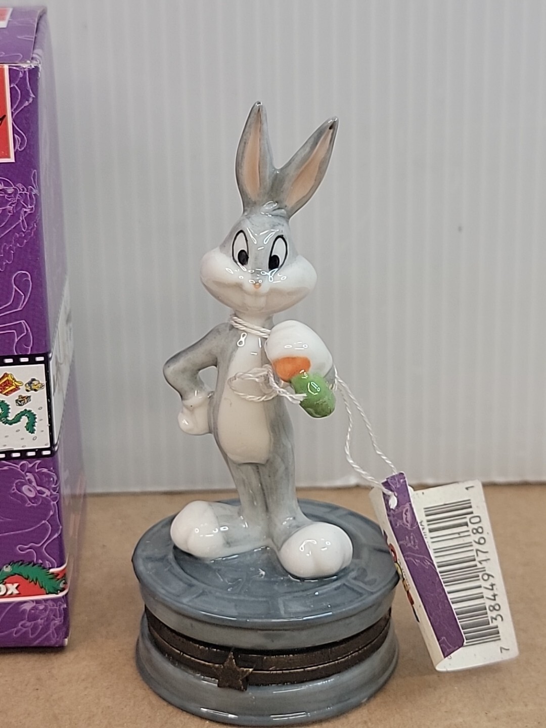 Bugs Bunny Porcelain Hinged Box. (Open Box)