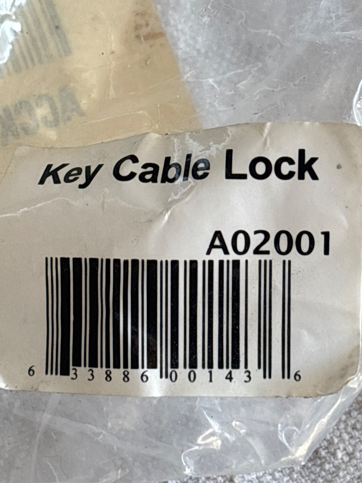 Codi Key Cable Lock w/Two Keys 6.5 feet length Brand New