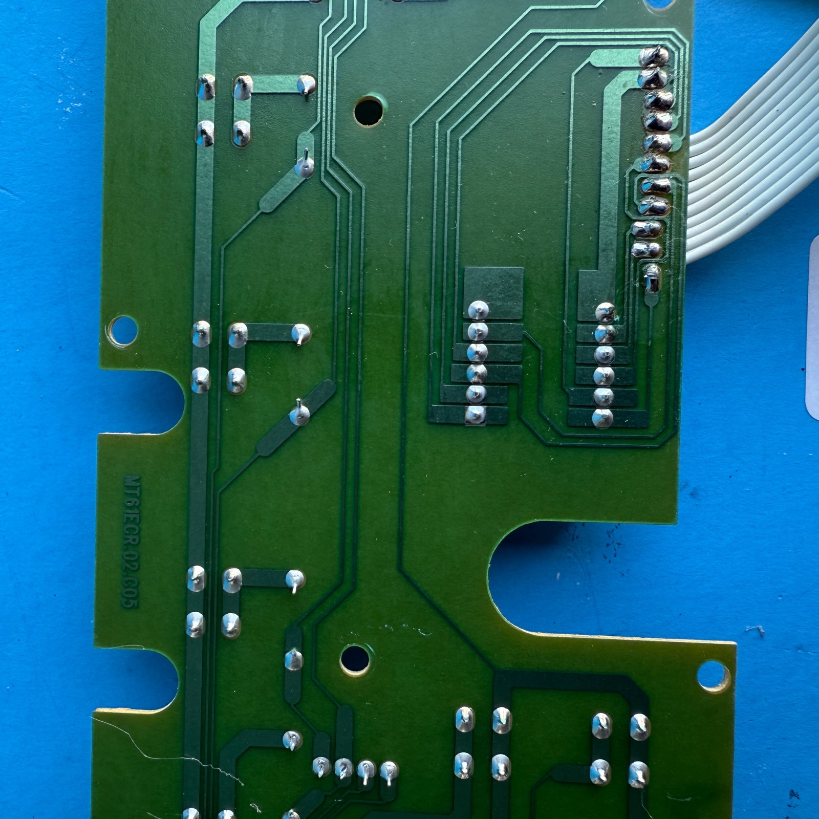 M-AUDIO Oxygen 49 MIDI Keyboard Part: Display & Transpose Buttons Circuit Board