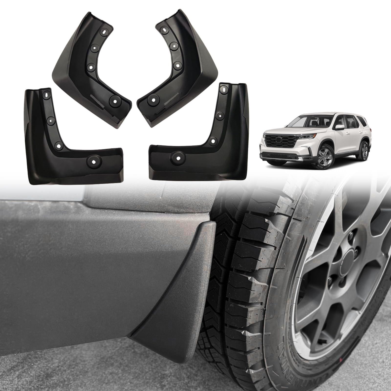 Mud Flaps Splash Guards for Honda Pilot 2023-2026 Front & Rear Fender Accessorie