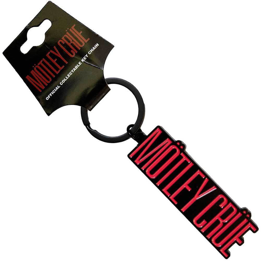 MOTLEY CRUE - RED LOGO - METAL KEYCHAIN - BRAND NEW - MUSIC MOTKEY10