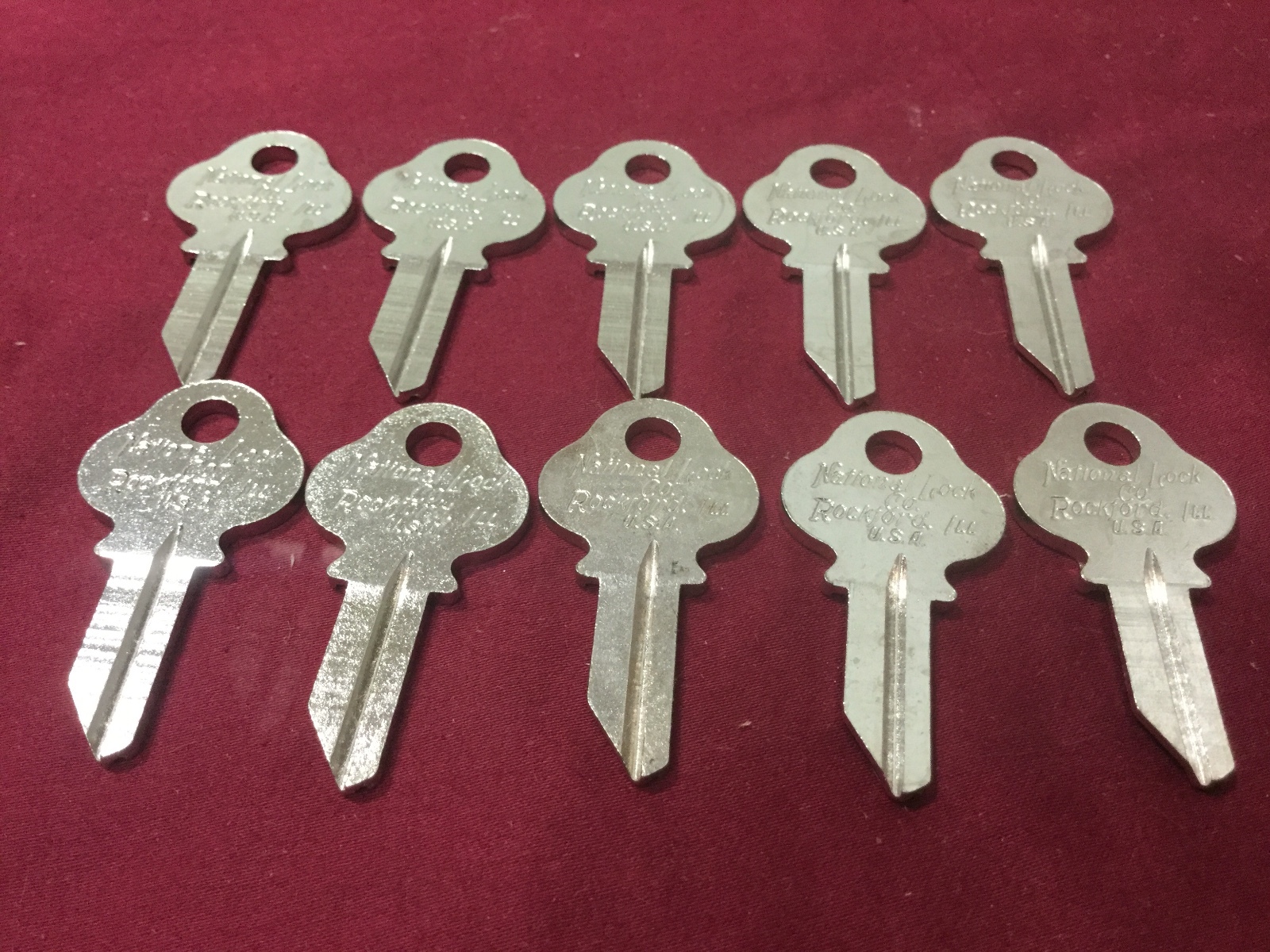 National S1064 Key Blanks, Set of 10 - Locksmith