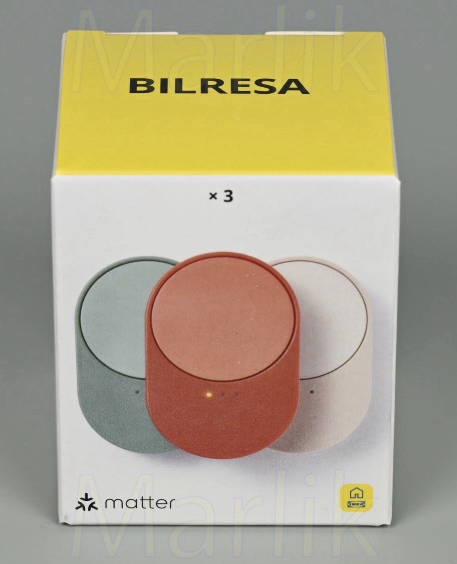 Ikea Bilresa Remote control kit, scroll wheel/mixed colors, Matter Dirigera, New