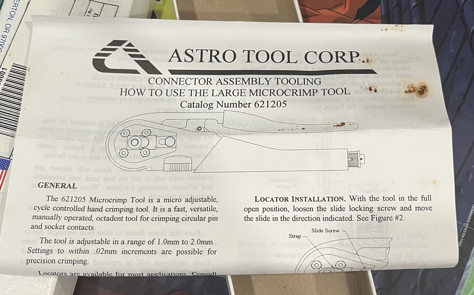 NEW Astro Tool Corp 621205 Microcrimp Crimping Tool Micro Adjustable USA QTY