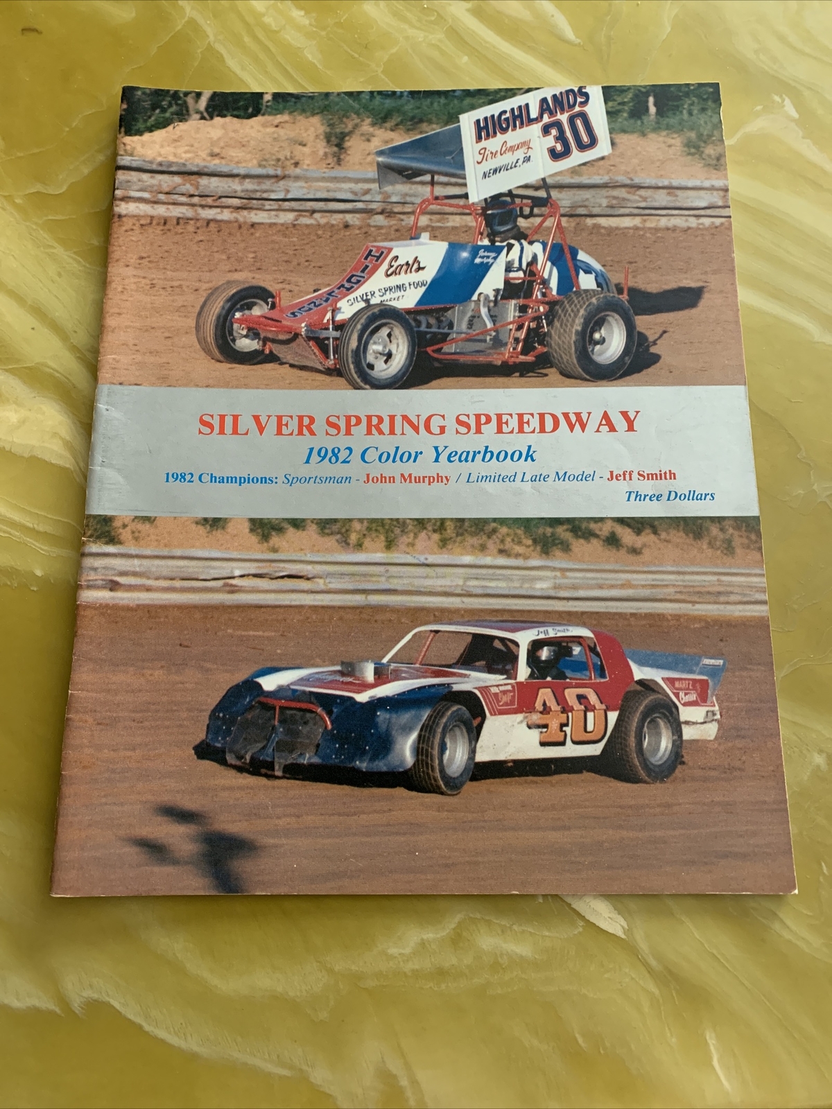 Silver Springs Speedway Yearbook 1982 John Murphy Jeff Smith photo cover