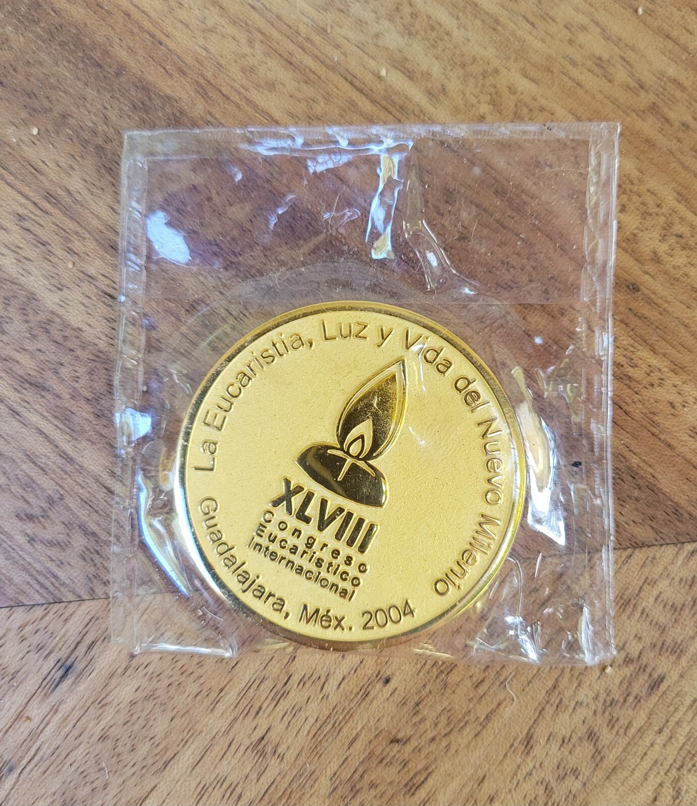 MEDALLA MONEDA CONMEMORATIVA CONGRESO EUCARÍSTICO MÉXICO 2004 XLV111