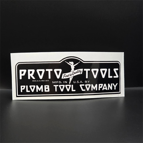 Proto/Plomb Tools Vintage Style DECAL, 6 Inch Vinyl STICKER