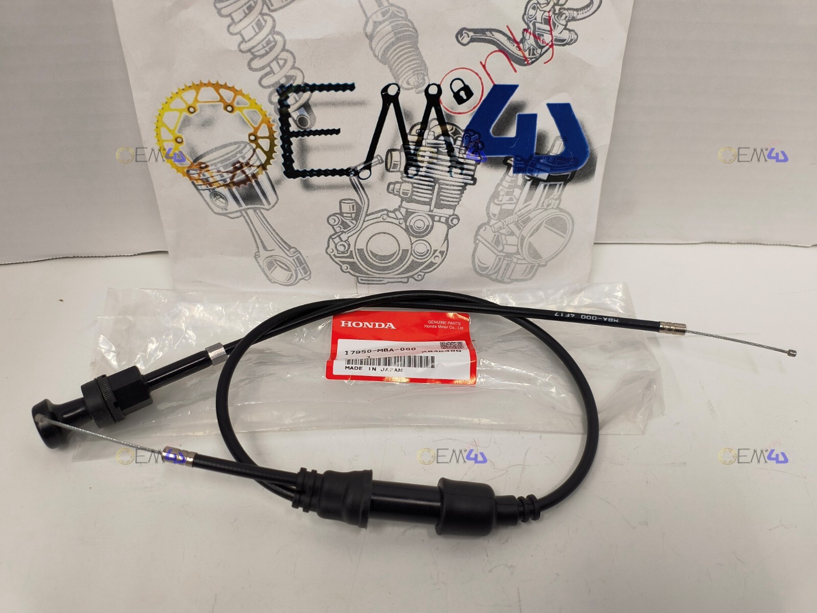 Honda Genuine OEM Choke Cable 1998-2007 Shadow ACE 750 Spirit 750 17950-MBA-000