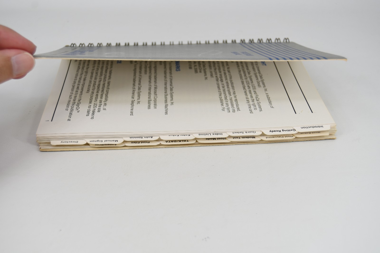 Vintage 1980s Universal Data Systems Motorola Fastalk SignOn Program Manual