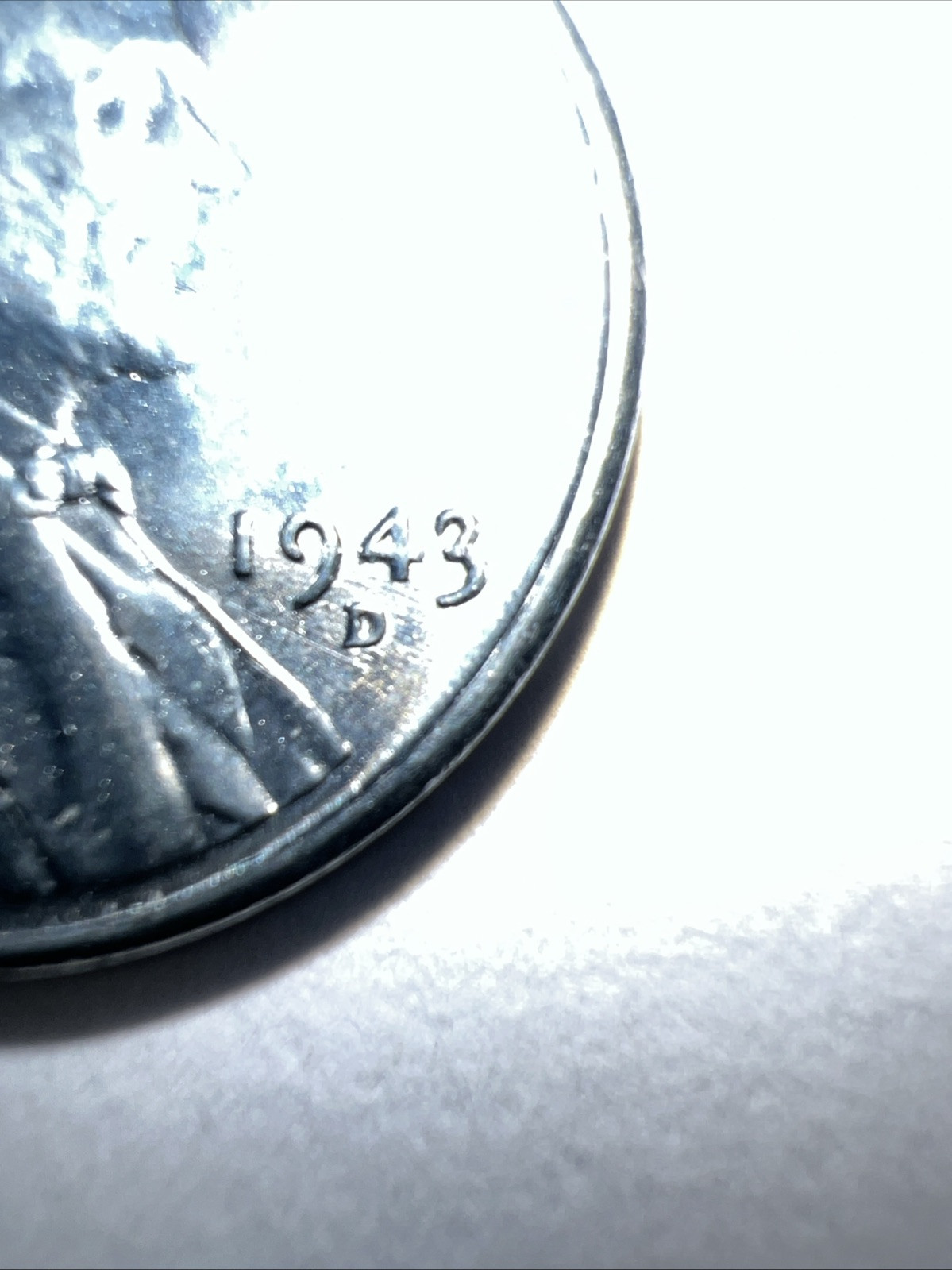 1943 D Steel Wheat Cent Very Fine