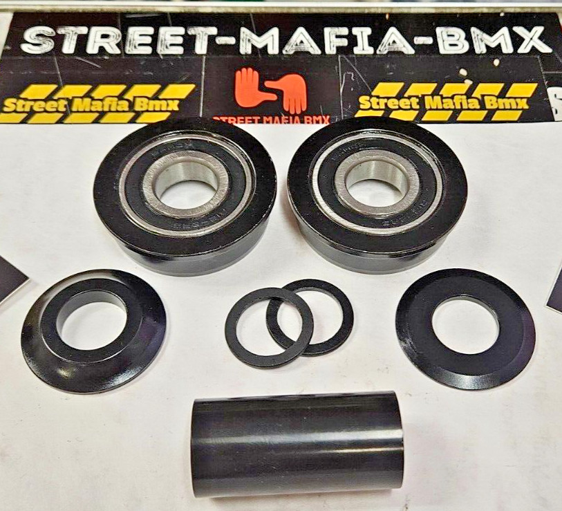 BMX Bike 19mm x USA BB black RETRO bottom bracket KIT old school USA Fit GT NEW!