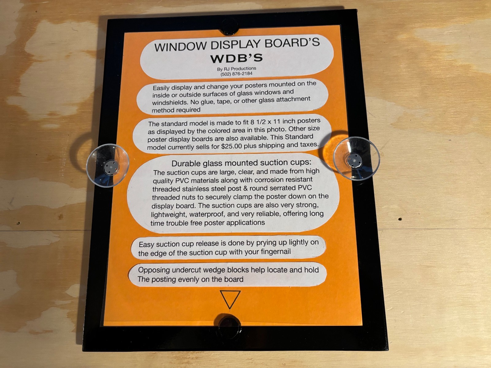 POSTER GLASS MOUNTING BOARD