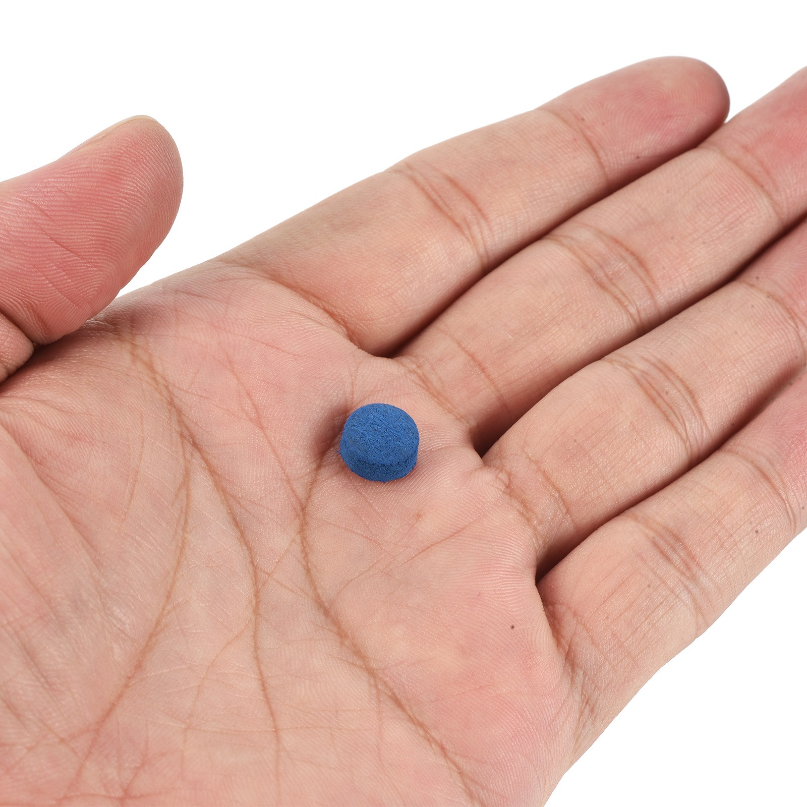 9mm Billiard Slide Stick Tips, 50pcs Replacement Tips, Blue