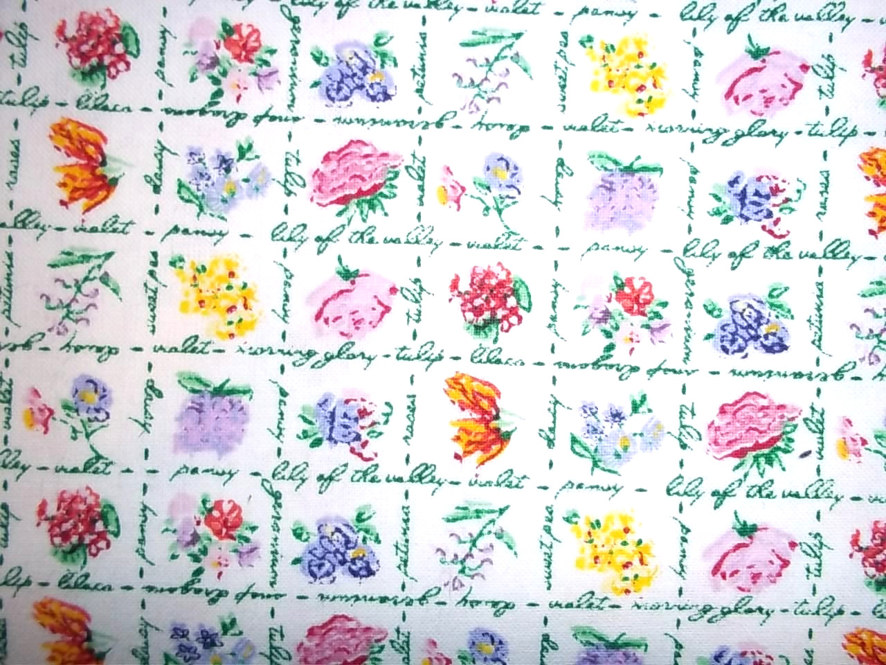 1 YARD  LONGABERGER  COLLECTORS CLUB MINI MAY FLORAL  FABRIC -54" WIDE- NEW
