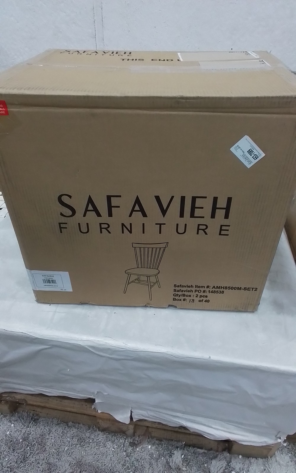 Safavieh PARKER SPINDEL SIDE CHAIR, Reduced Price 2172761236 AMH8500M-SET2