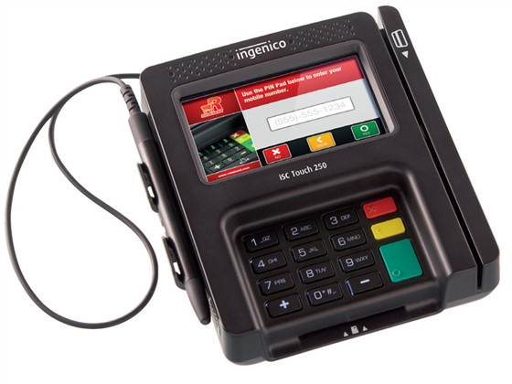 Ingenico ISC250-31P2592A Touch Card Reader Terminal