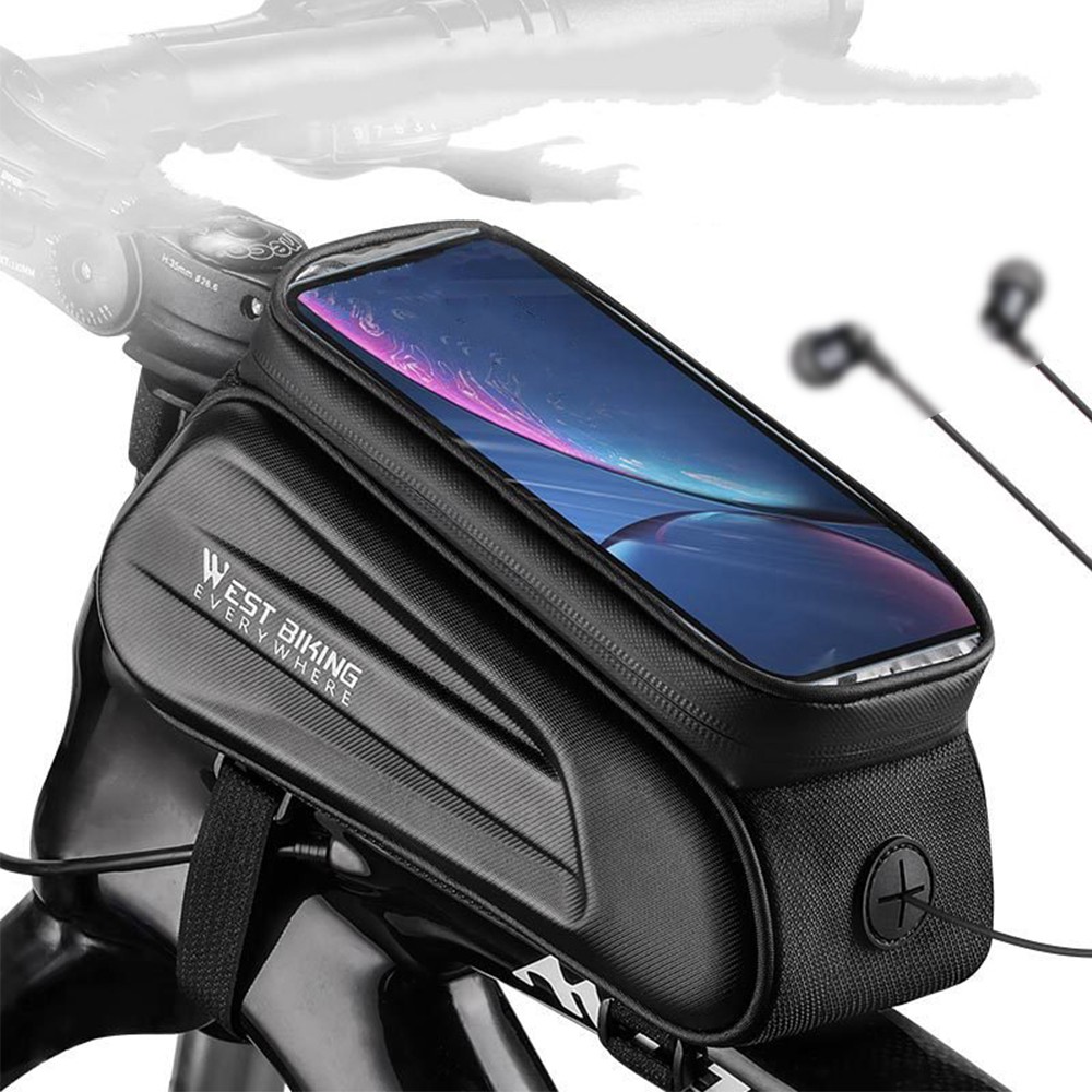 WEST BIKING MTB Road Bike Bicycle Cell Phone Touch Screen Top Tube Front Bag