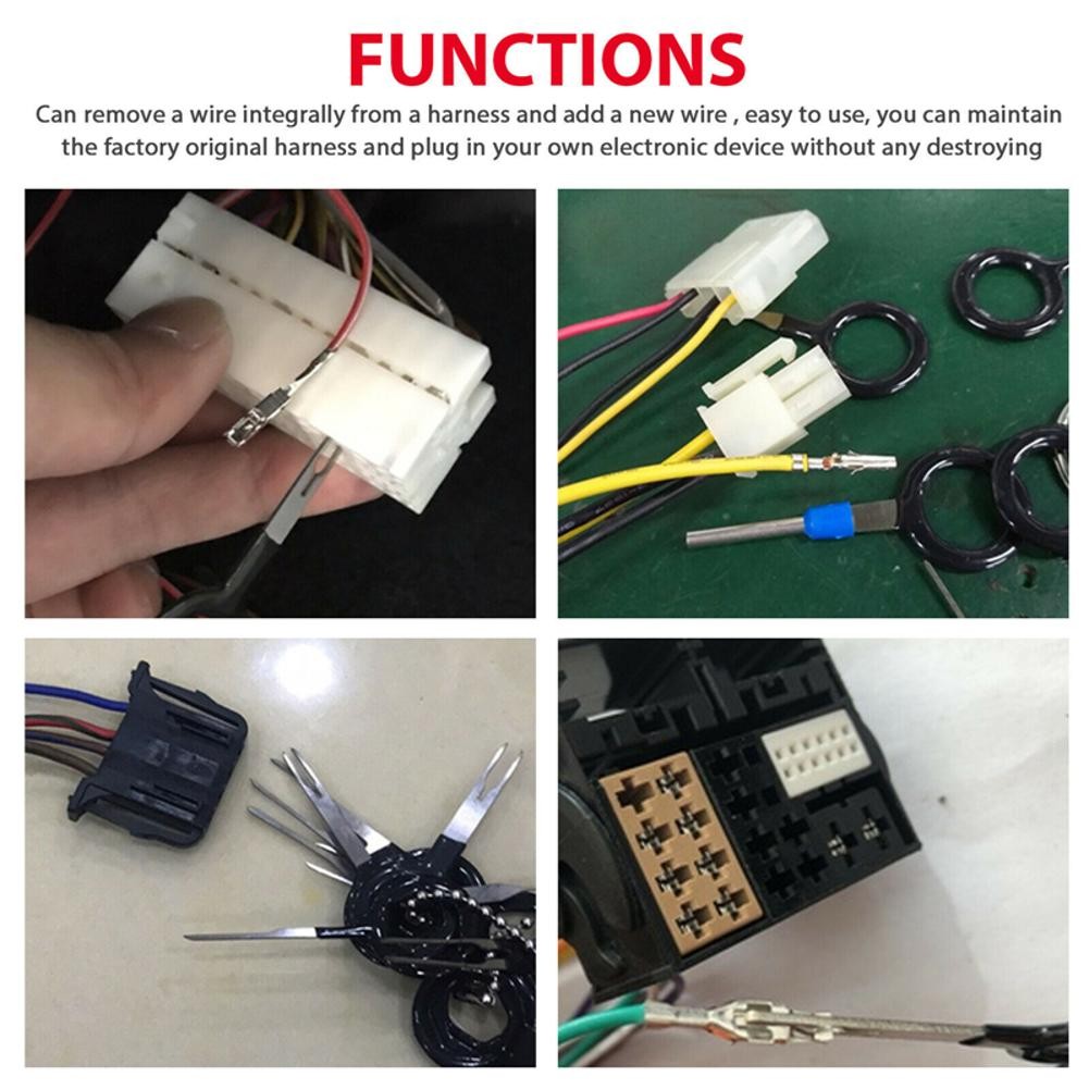 39PCS Wire Terminal Removal Tool Car Electrical Wiring Crimp Connector Pin