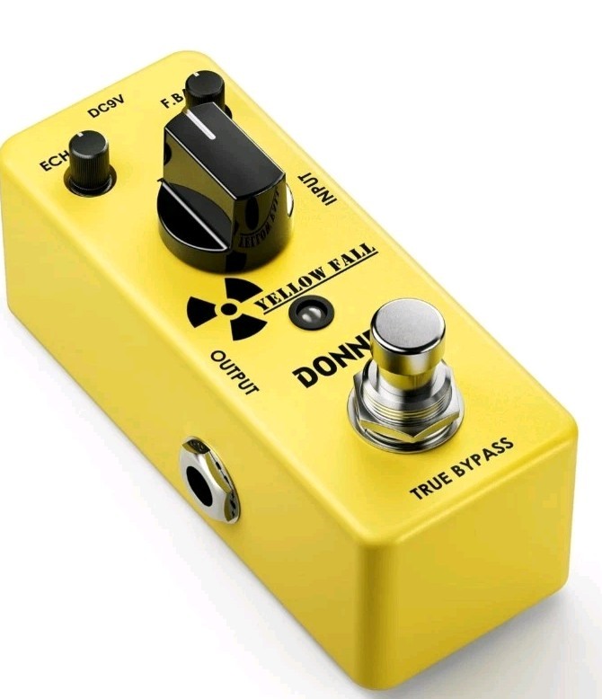 DONNER YELLOW FALL GUITAR DELAY PEDAL ELECTRIC GUITAR TRUE BYPASS NEW IN BOX