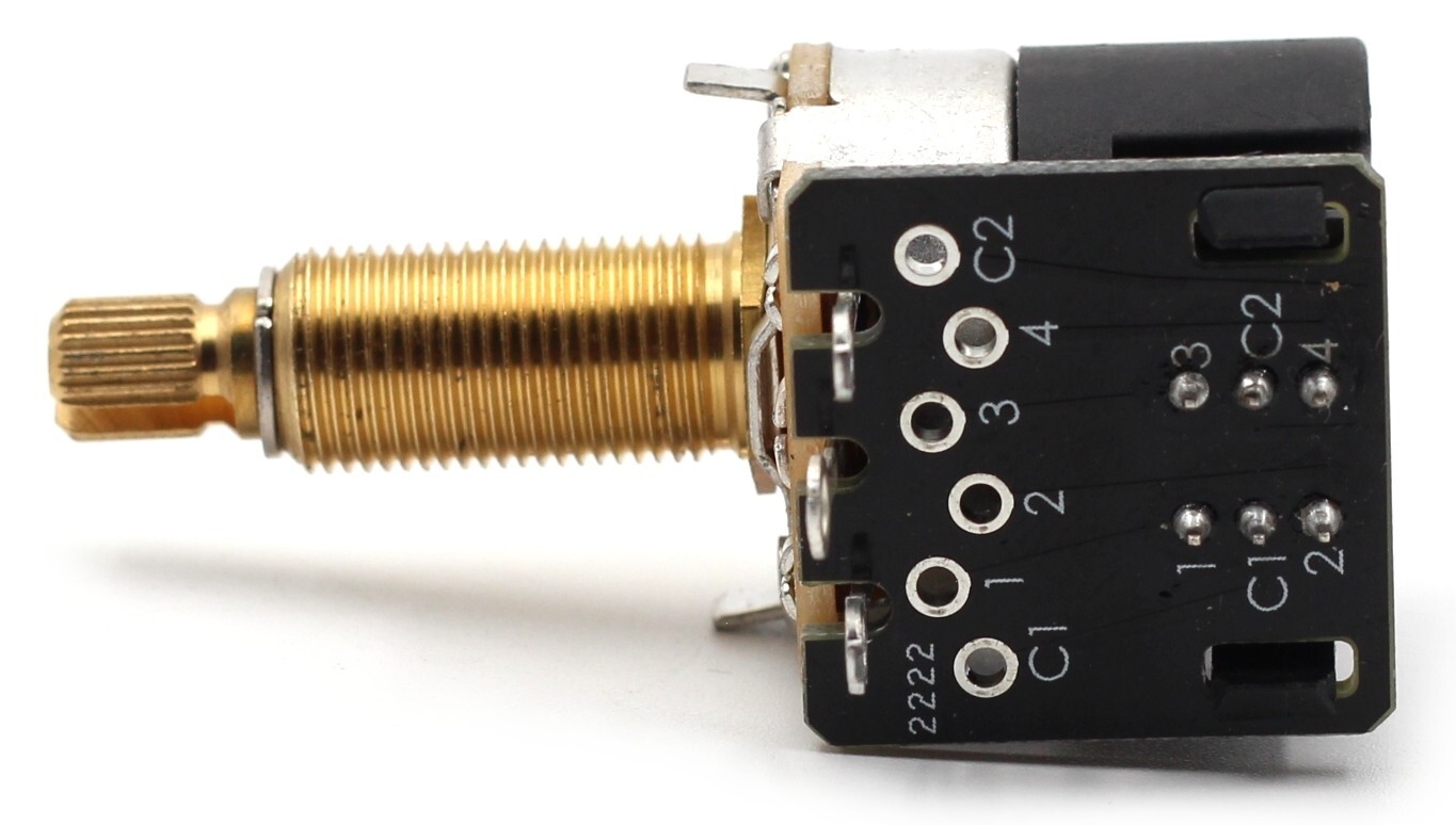 2x CTS 500K Pot 3/4” Long Split Shaft Audio Taper Push/Pull DPDT