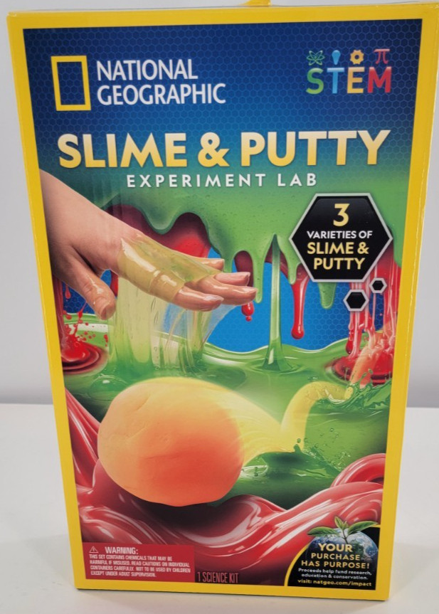 National Geographic Slime and Putty Experiment Lab Science Kit NEW