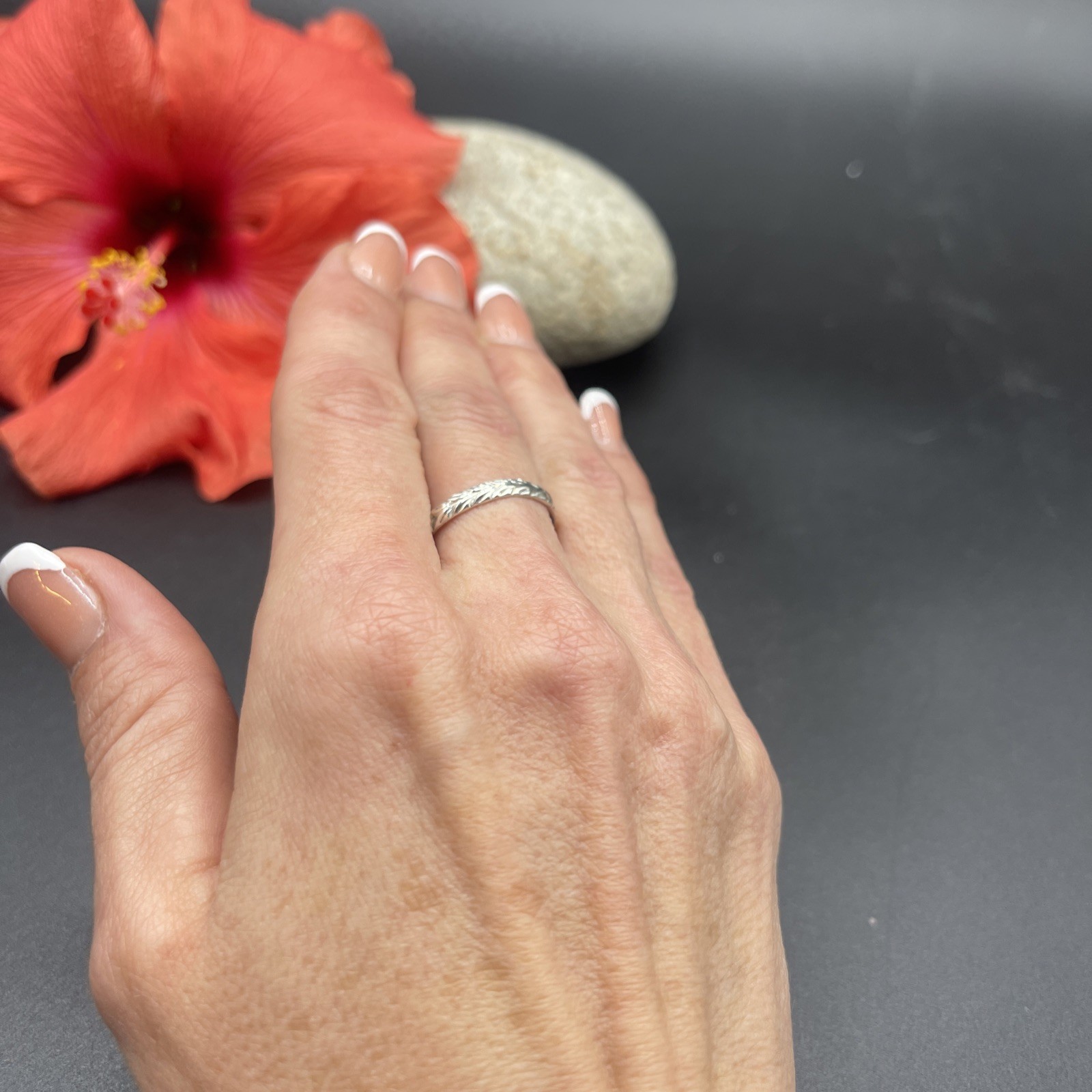 Stunning Unique Handmade 925 Sterling Silver Stackable Band Ring #B104