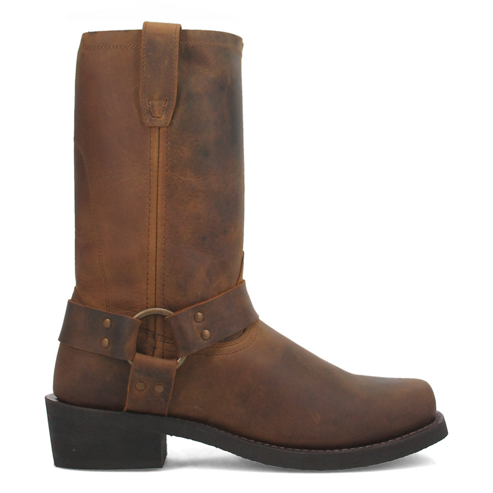 Dingo Dean Harness Motorcycle  Mens Brown Casual Boots DI19076-201