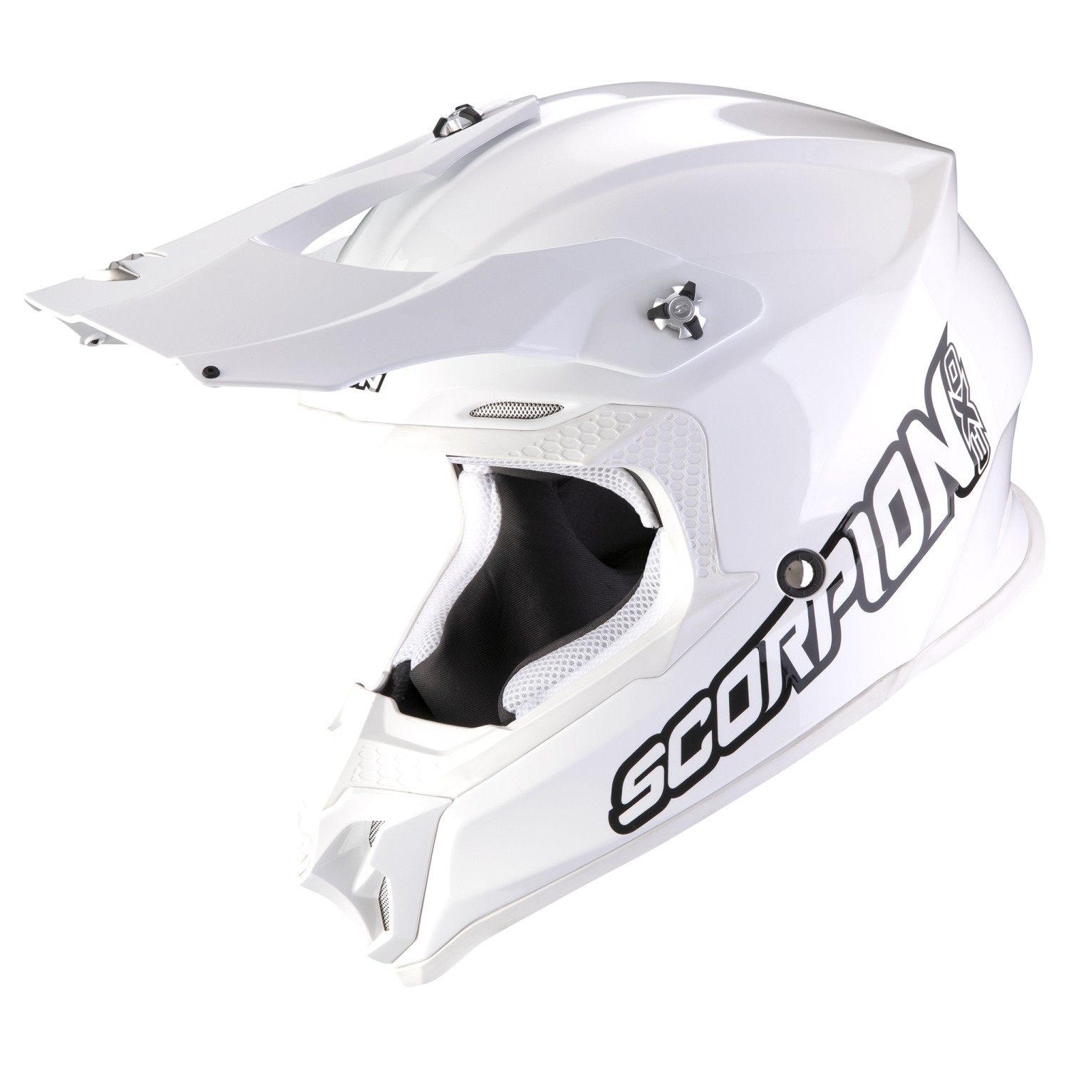 Scorpion Motocross Helmet VX-16 EVO Air Solid White White Size: L ECE 22.06