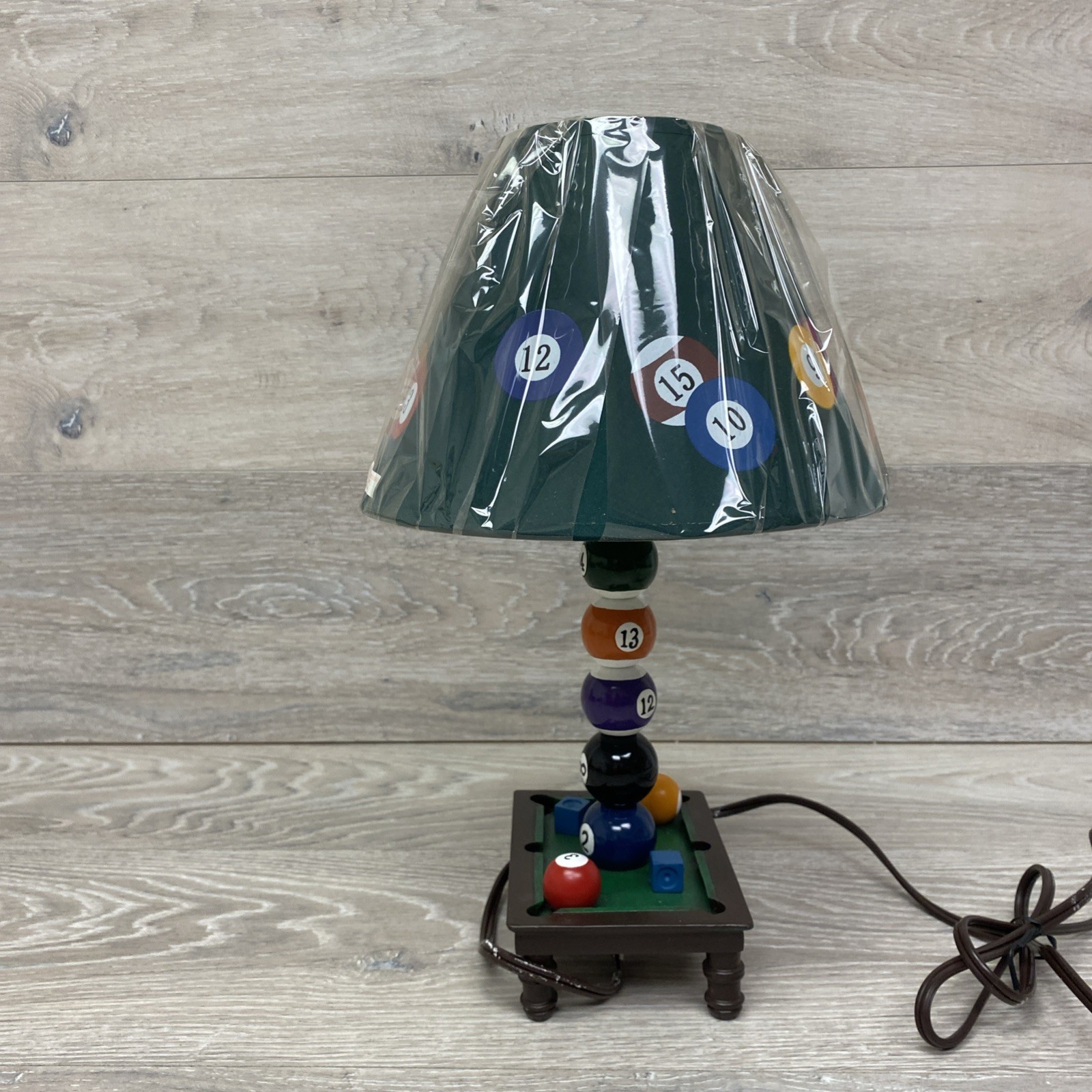 Billiards Lamp Pool Balls Man Cave Accent Table Game Room