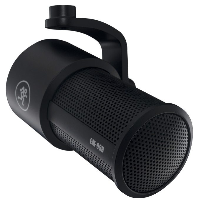Mackie EM-99B | Dynamic Cardioid Broadcast Mic | XLR Output & Desktop Stand