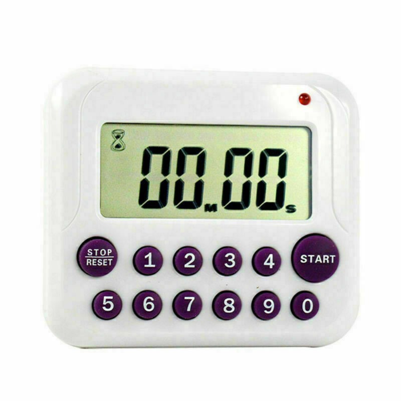Timer Digital Large LCD Kitchen Cooking Count Down Up Clock 99 Minute Alarm